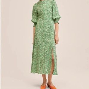 Mango Dress - Floral Green